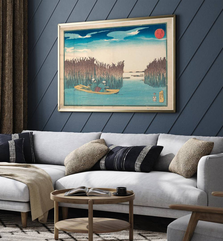 SEAWEED GATHERERS AT OMORI , VINTAGE PAINTINGS