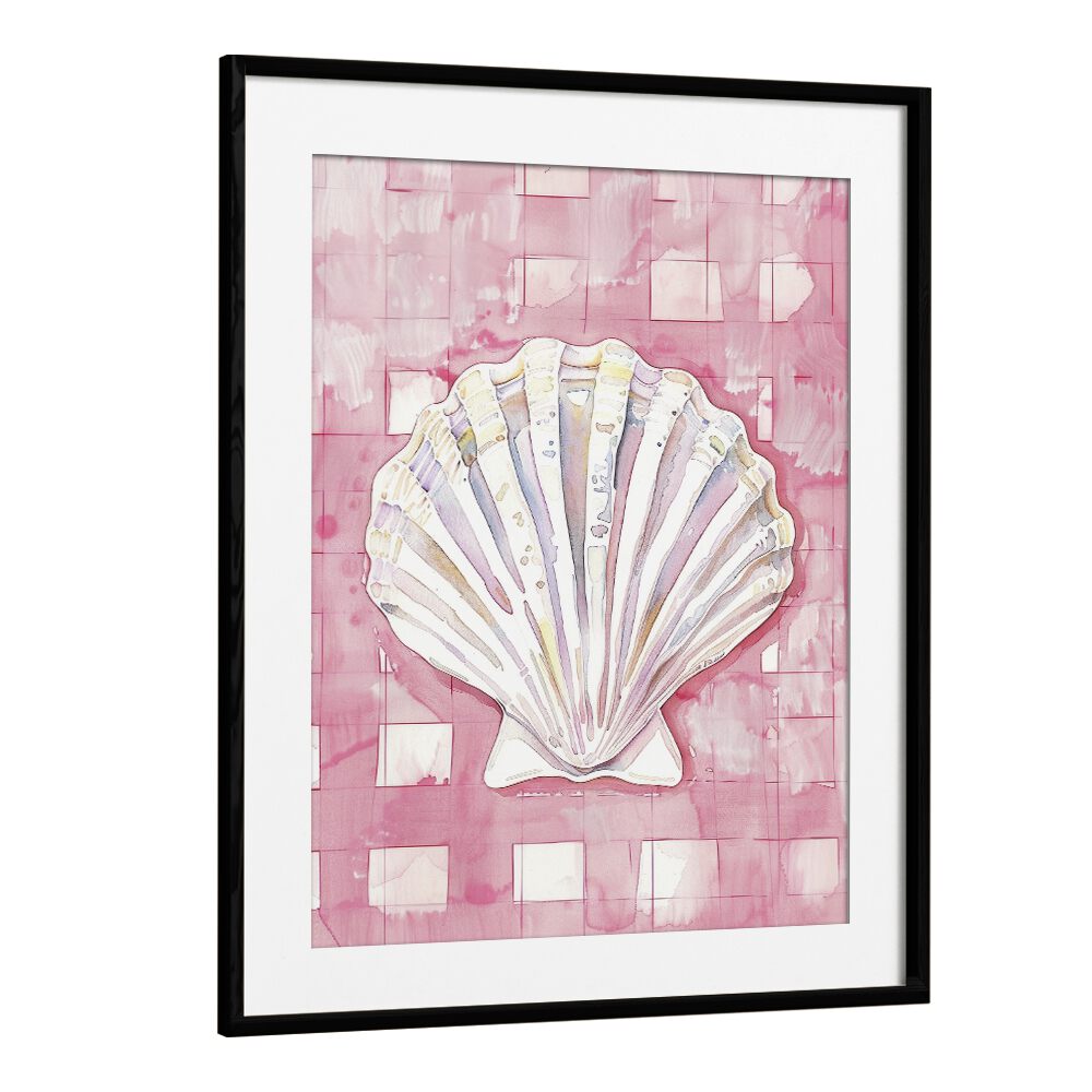 See Shells Kids Art Artwork in Black Frame With Mount
