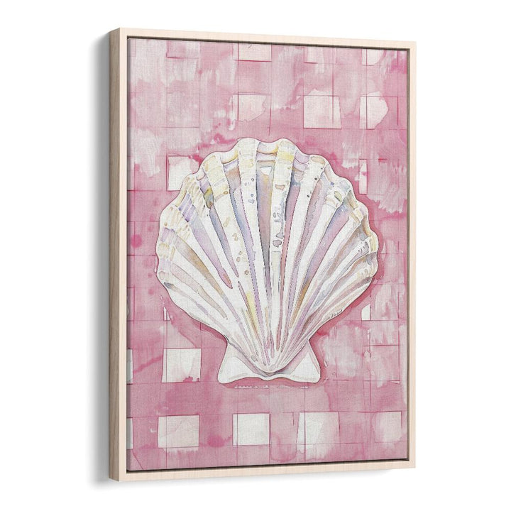 See Shells Kids Art Artwork in Oak Wood Floater Frame
