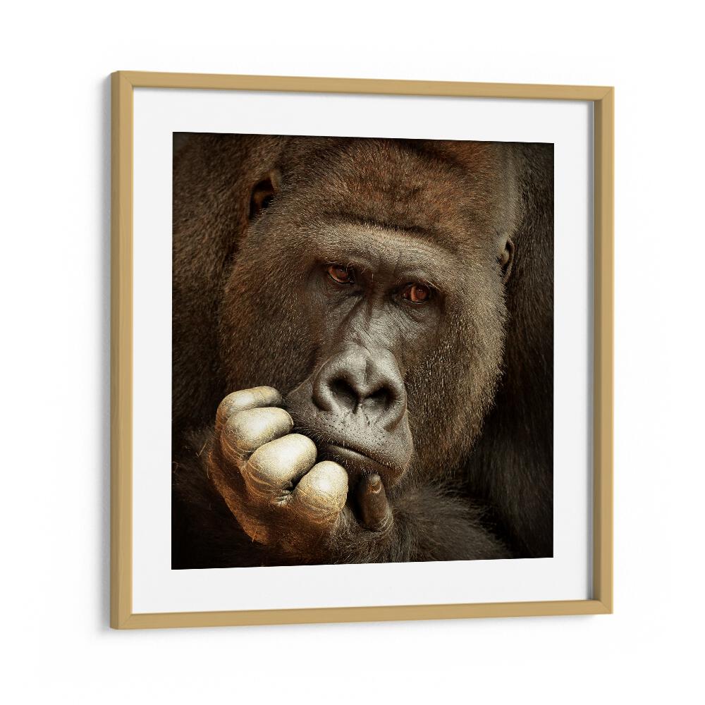 SENSE OF LIFE WILDLIFE-PHOTOGRAPHY in Oak Wood Frame With Mount