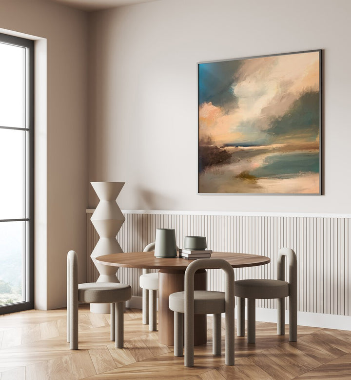 Enhance your decor with SERENE SEASCAPE DYNAMIC SKY, LANDSCAPE PAINTINGS, perfect for a tranquil ambiance.