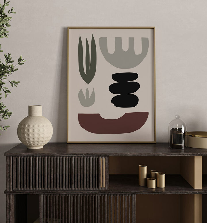 Stylish SHAPES, ABSTRACT PAINTINGS enhance modern decor with bold colors and geometric designs for any living space.