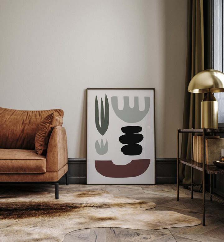 Stylish SHAPES, ABSTRACT PAINTINGS enhance modern living spaces with vibrant colors and geometric designs.