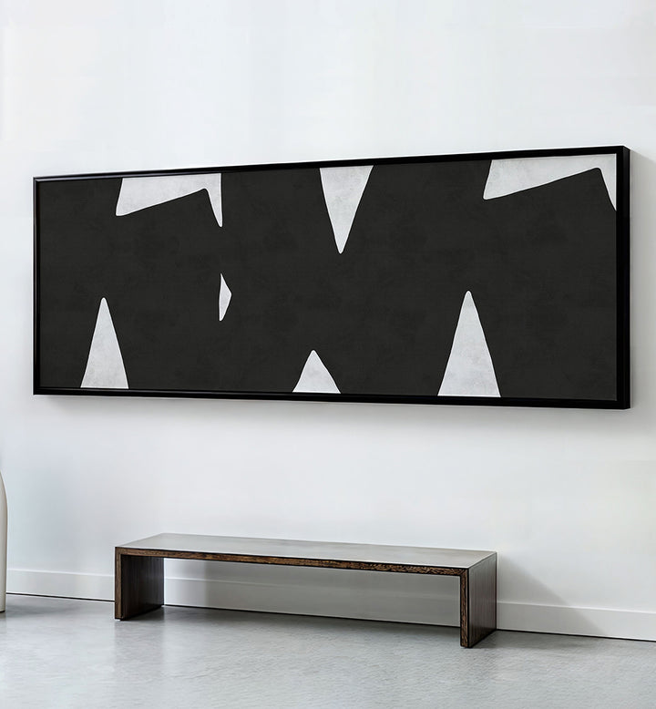 SHARP GEOMETRIC SHAPES , PANORAMIC ART