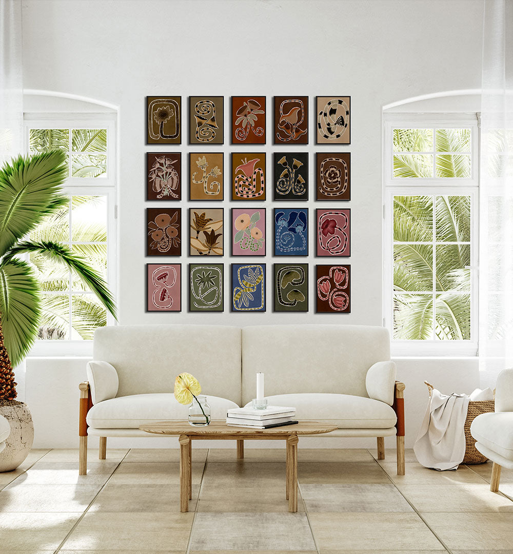 PATTERNS OF BLOOM GALLERY WALL , GALLERY WALLS & SETS