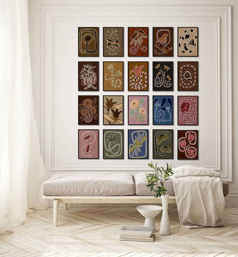 PATTERNS OF BLOOM GALLERY WALL , GALLERY WALLS & SETS