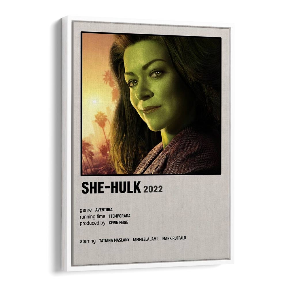 SHE-HULK 2022 MOVIE POSTERS in White Floater Frame