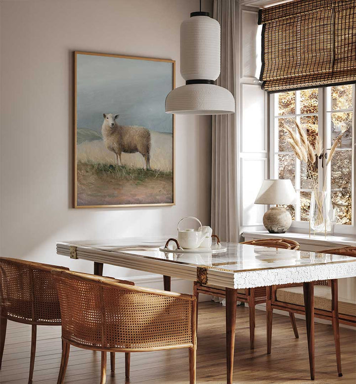 SHEEP STUDY , ANIMAL PAINTINGS