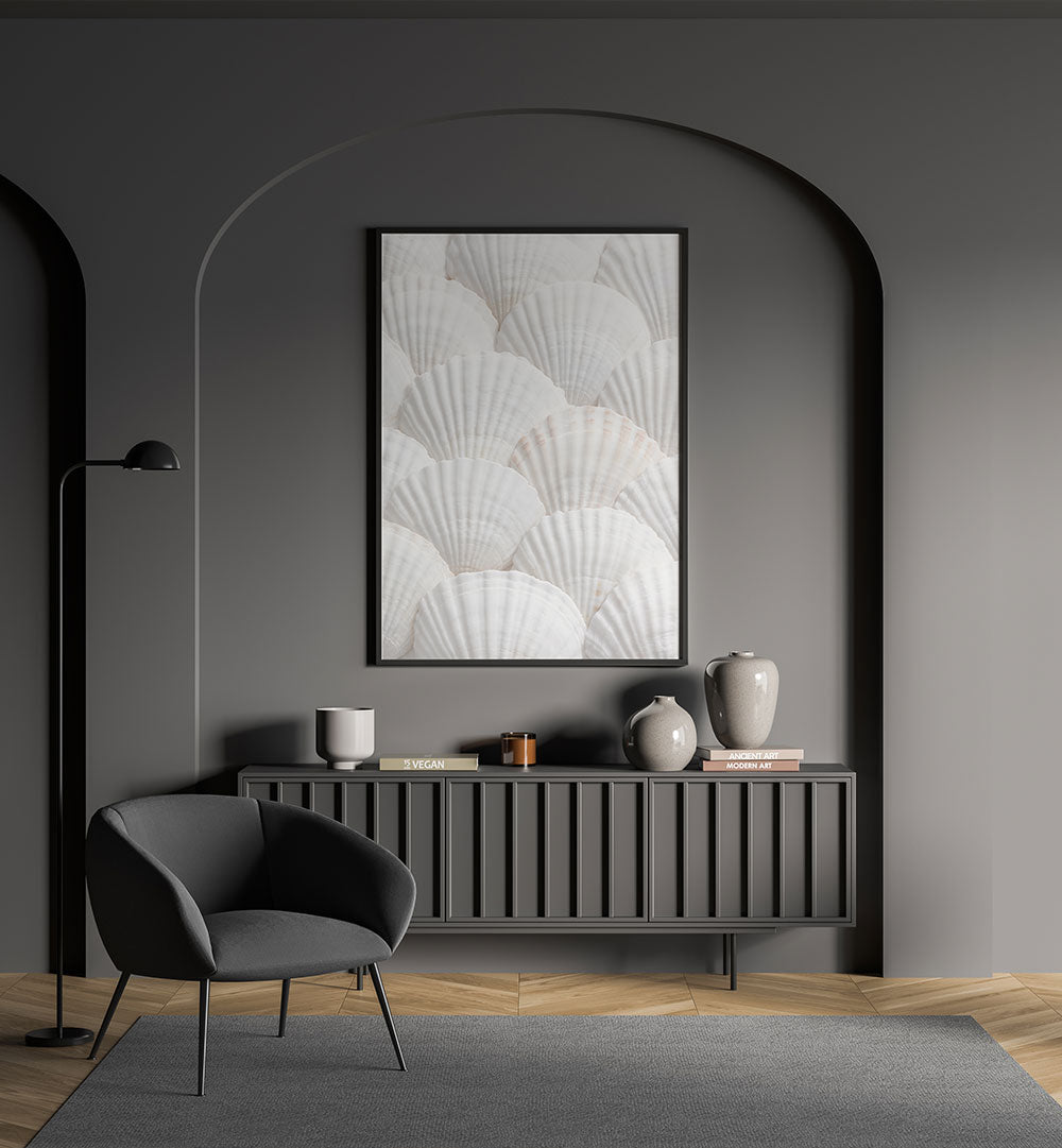 SHELLS III, BEACH PAINTINGS bring serene coastal vibes to your home, enhancing any space with ocean-inspired elegance.