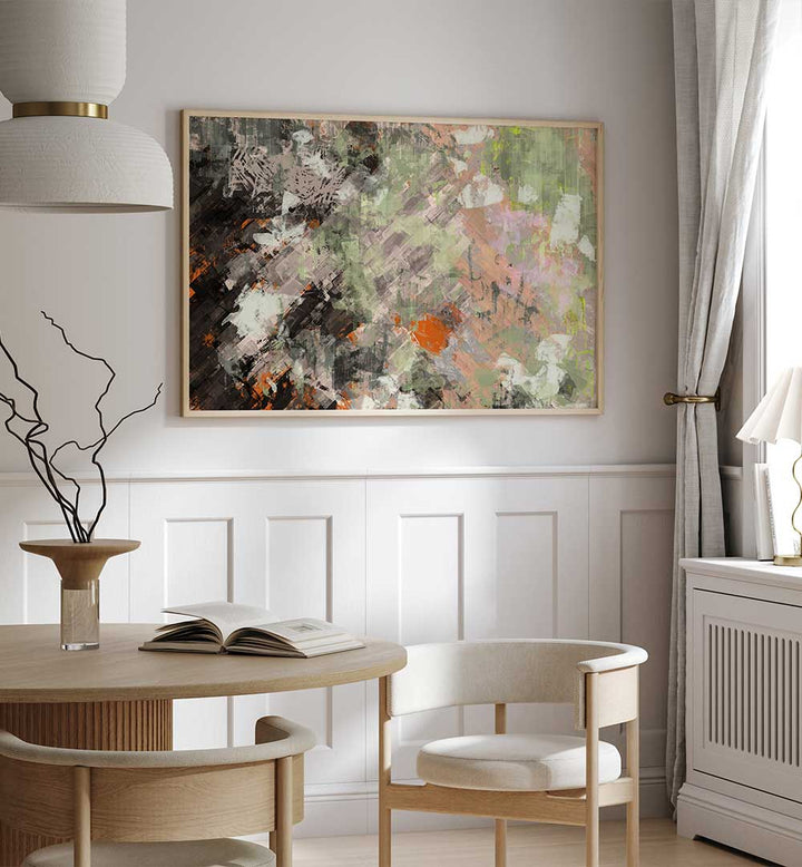 Elegant abstract painting "SHIPS THAT PASS IN THE NIGHT, ABSTRACT PAINTINGS" enhances any modern living space.