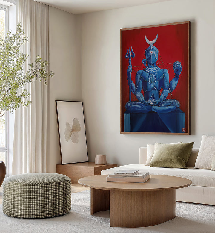 I AM E SHIVA , INDIAN ART PAINTINGS