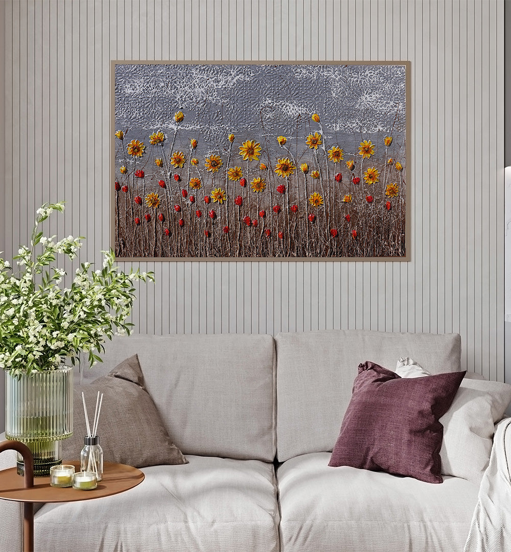 SILENT BLOSSOMS , FLORAL FLOWER PAINTINGS