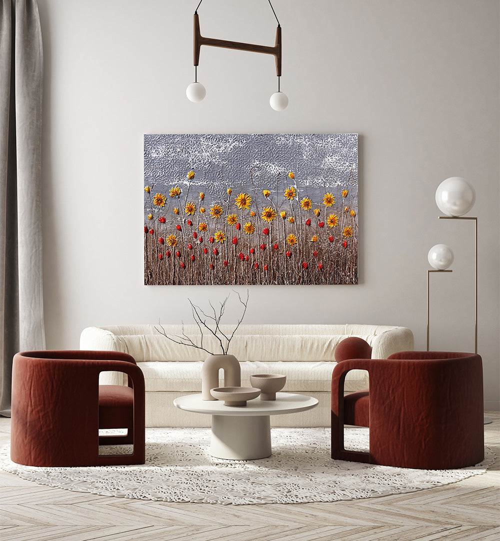 SILENT BLOSSOMS , FLORAL FLOWER PAINTINGS