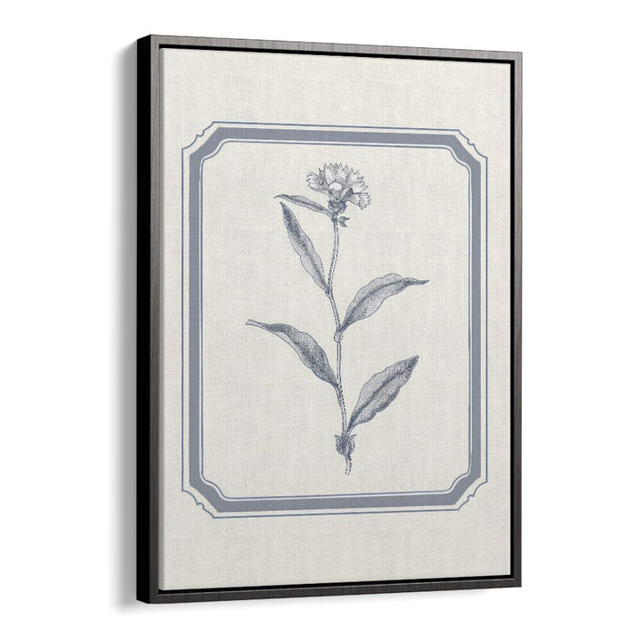 Silver Petal Serenity Kids Art Artwork in Black Floater Frame
