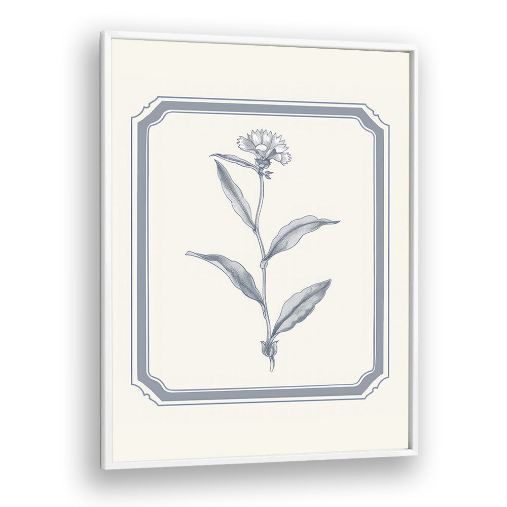 Silver Petal Serenity Kids art Artwork in White Plain Frame
