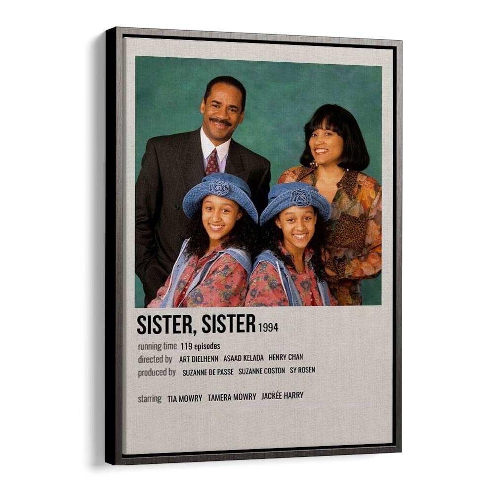 SISTER SISTER 1994 MOVIE POSTERS in Black Floater Frame