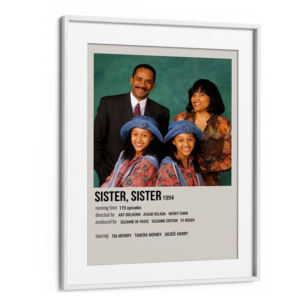 SISTER SISTER 1994 MOVIE POSTERS in White Frame With Mount