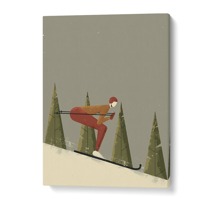 Skiing Sports Art Artwork in Gallery Wrap