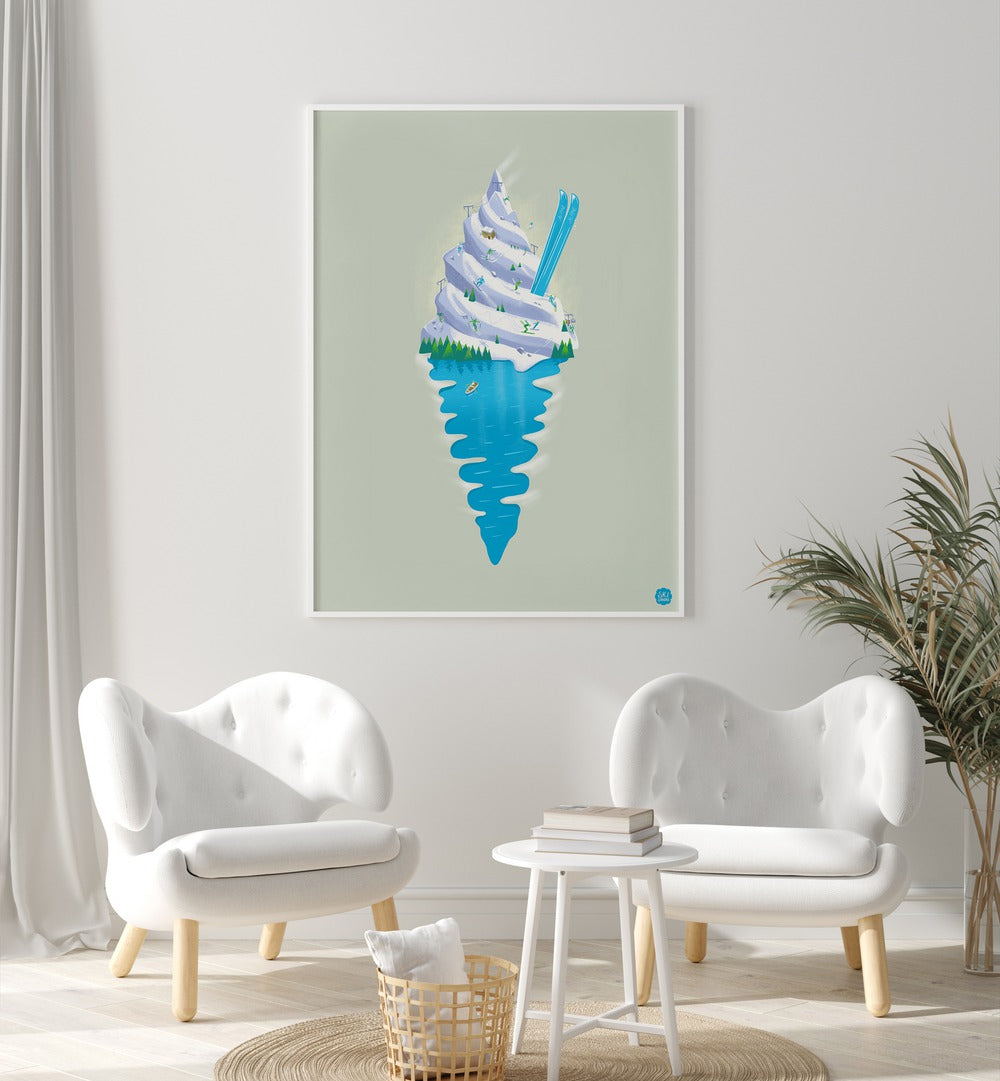 Delightful art featuring SKU SUNDAE, BAR, perfect for enhancing sweet moments in any cafe setting.