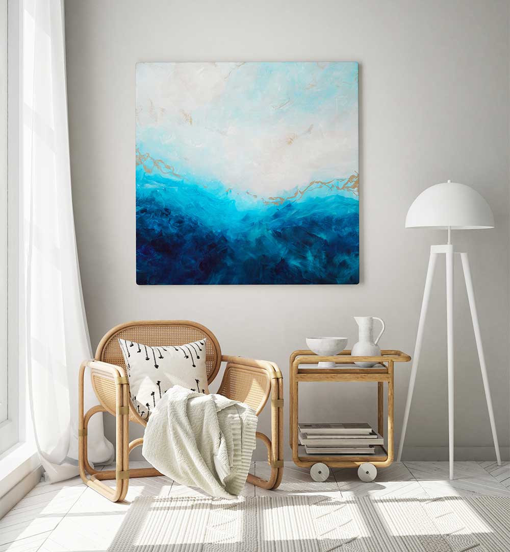 SKY MEETS OCEAN , ABSTRACT PAINTINGS