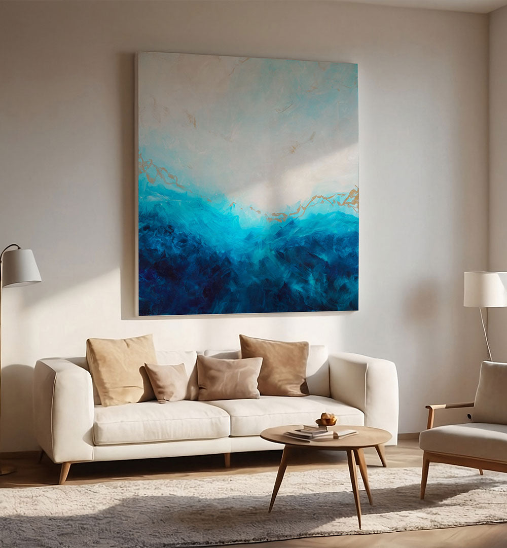 SKY MEETS OCEAN , ABSTRACT PAINTINGS