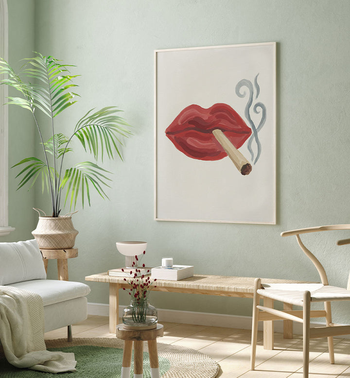 SMOKING RED LIPS