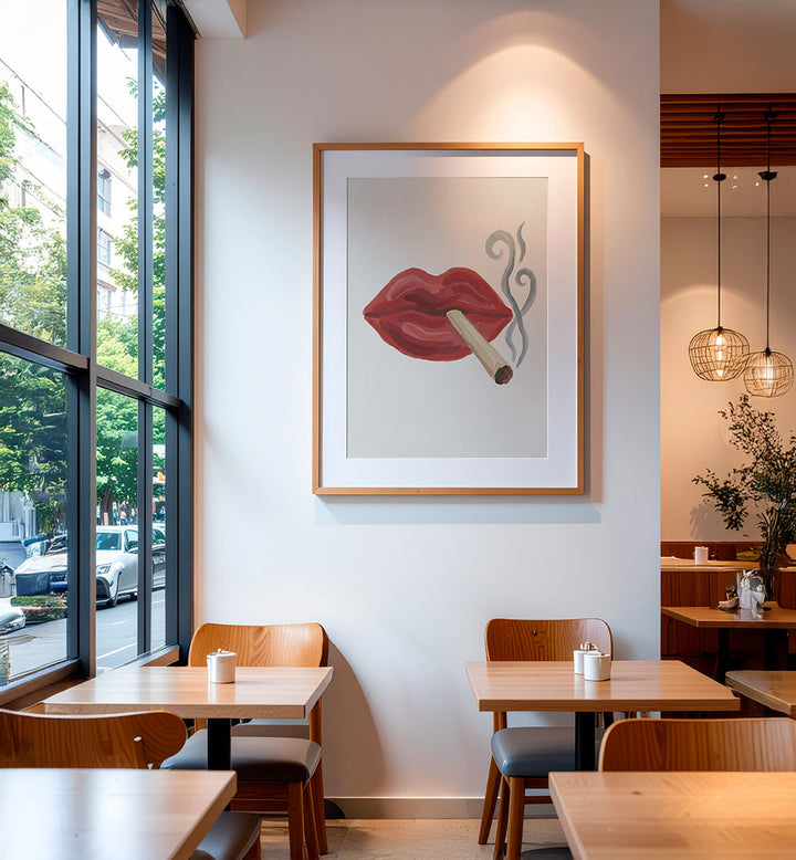 SMOKING RED LIPS
