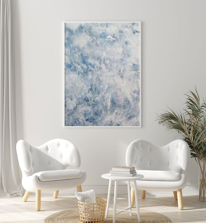 Enchanting SNOW STORM, ABSTRACT PAINTINGS enhances modern living spaces with its captivating colors and emotional depth.