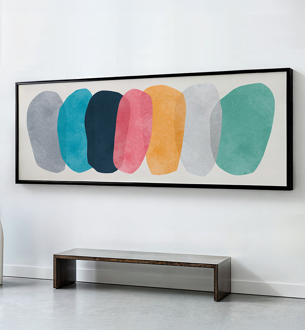 SOFT ABSTRACT SHAPES  , PANORAMIC ART