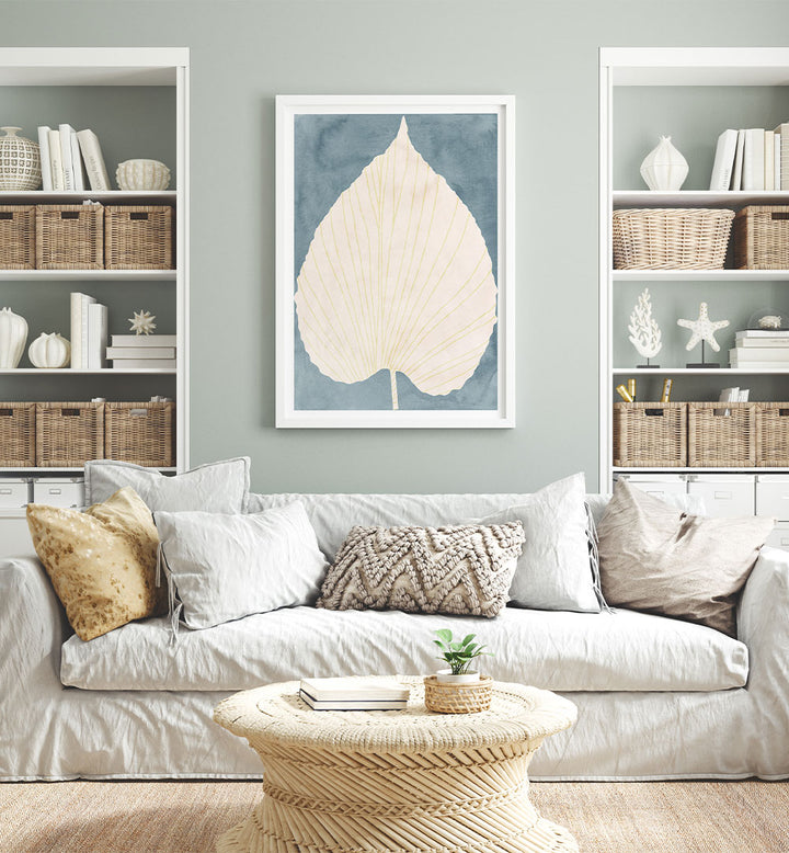 SOFT BLUE FAN LEAF