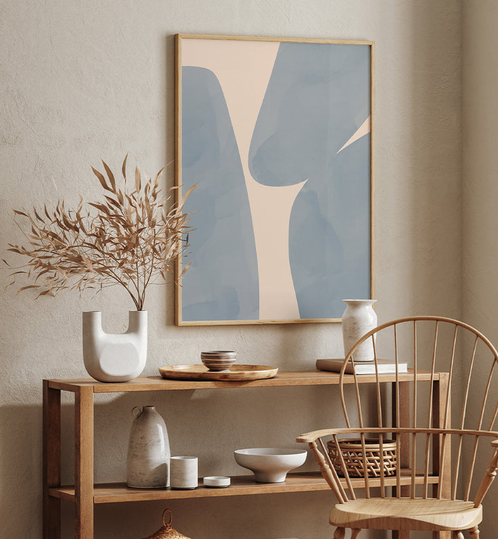 SOFT BLUE ABSTRACT SHAPES