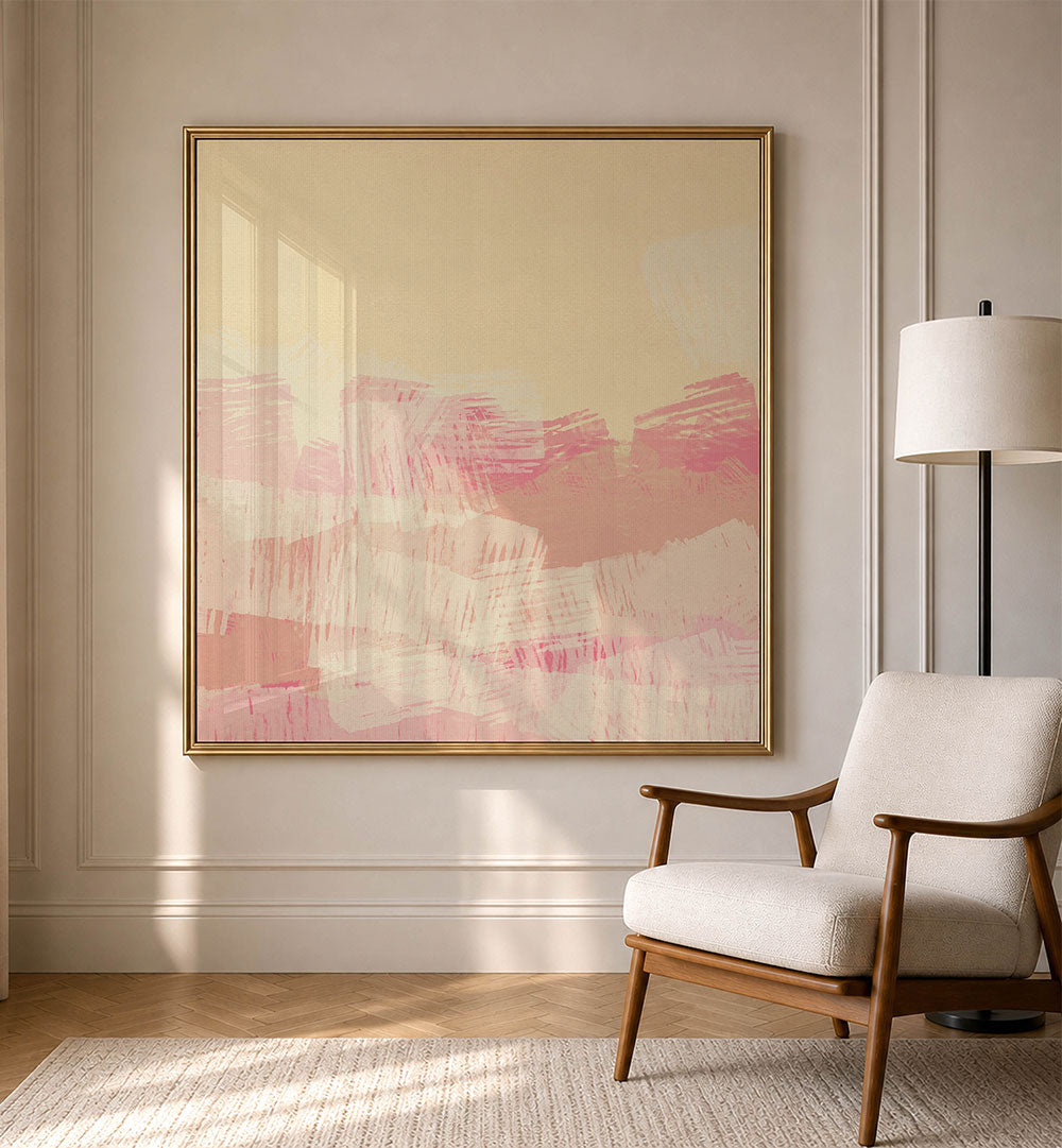 SOFT PINK ABSTRACT LANDSCAPE