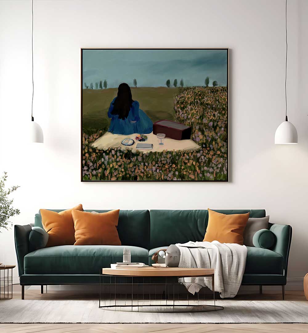 SOLO PICNIC DATE , PORTRAITS & FIGURATIVE ILLUSTRATIONS