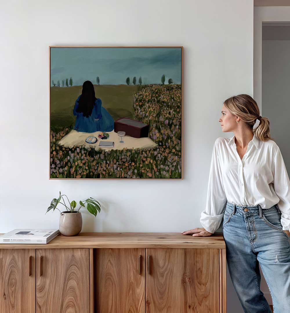 SOLO PICNIC DATE , PORTRAITS & FIGURATIVE ILLUSTRATIONS