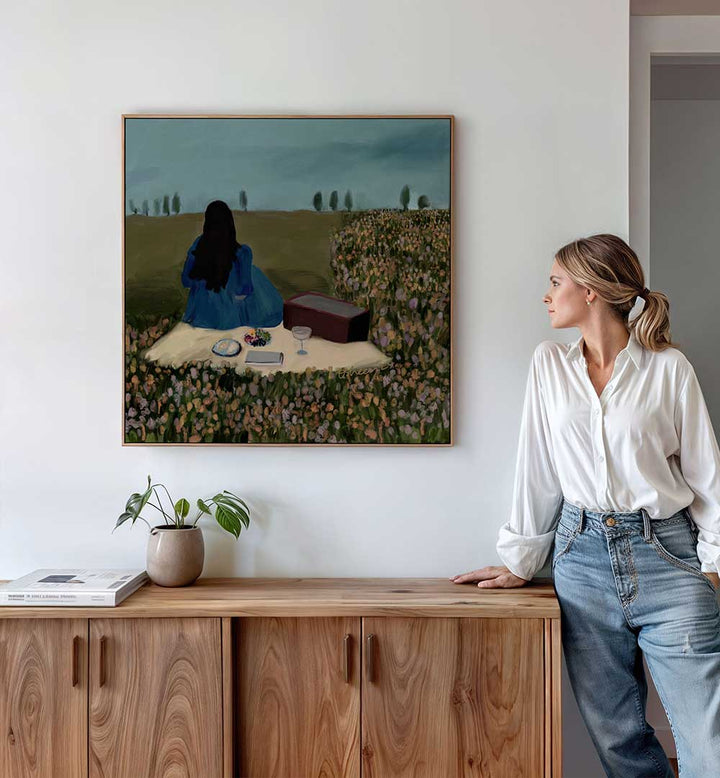 SOLO PICNIC DATE , PORTRAITS & FIGURATIVE ILLUSTRATIONS