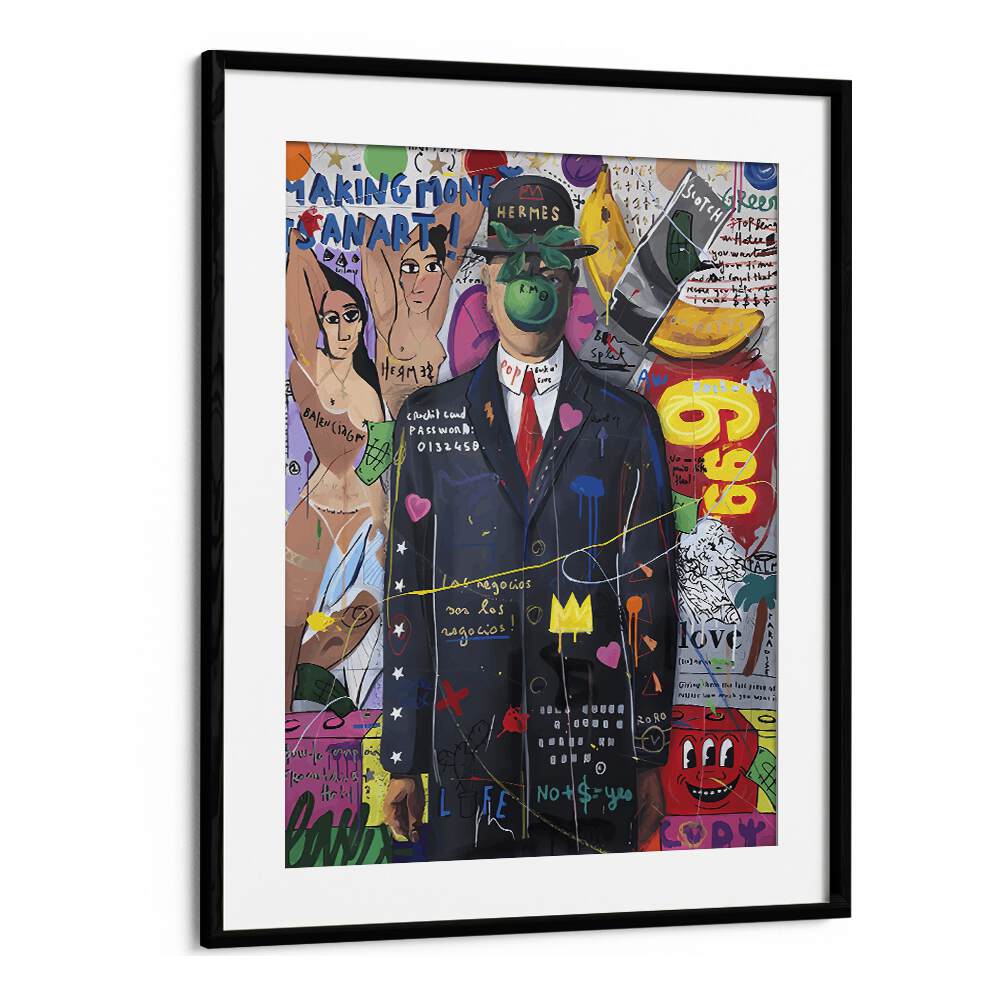 Son Of Pop Pop Art Artwork in Black Frame With Mount