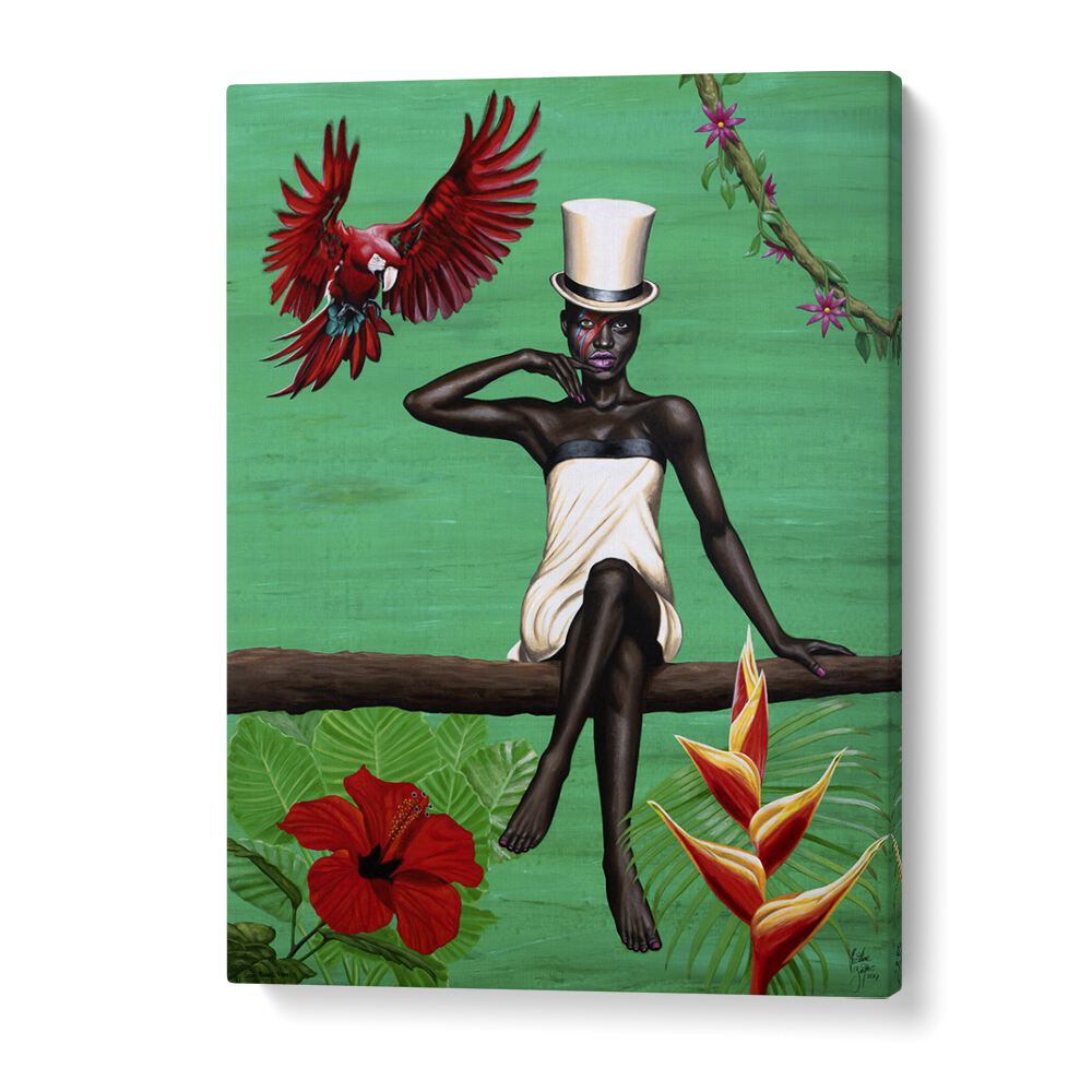 SOUL REBEL REBEL BY CHRISTIAN BEIJER AFRICAN ART in Gallery Wrap