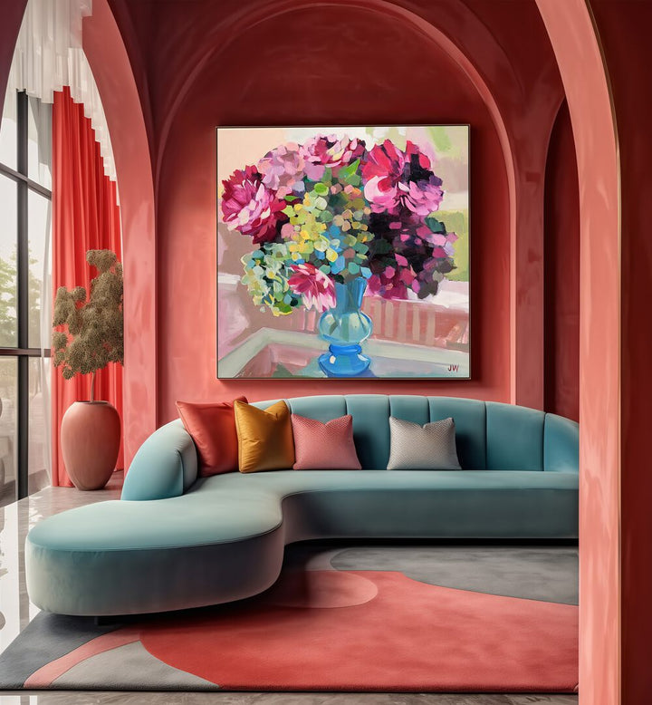 Brighten your home with SOUTH CAROLINA, FLORAL FLOWER PAINTINGS, showcasing vibrant blooms and contemporary art.