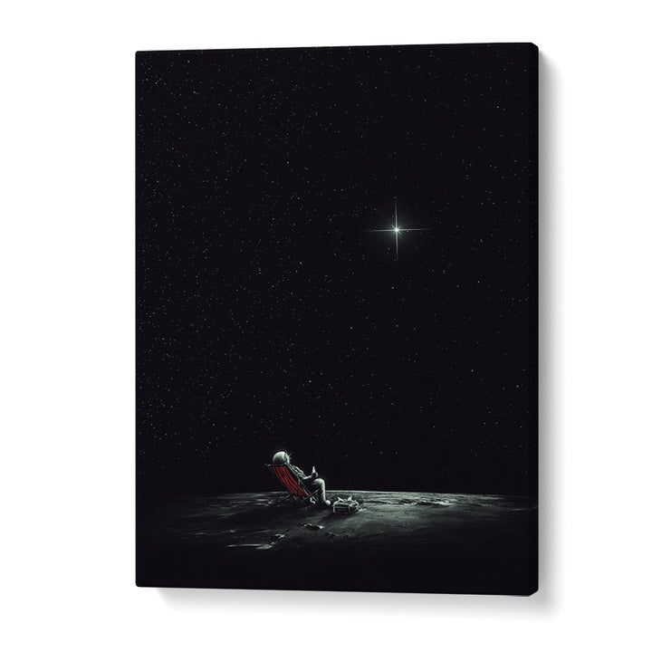 Space Chill By Francis Minoza Astronaut & Nasa Paintings, Space Art Prints Artwork in Gallery Wrap
