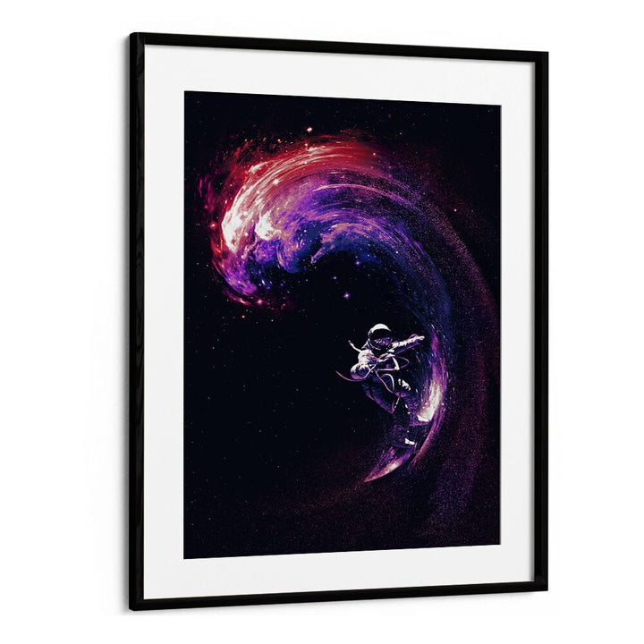 Space Suffering Li By Francis Minoza Astronaut & Nasa Paintings, Space Art Prints Artwork in Black Frame With Mount
