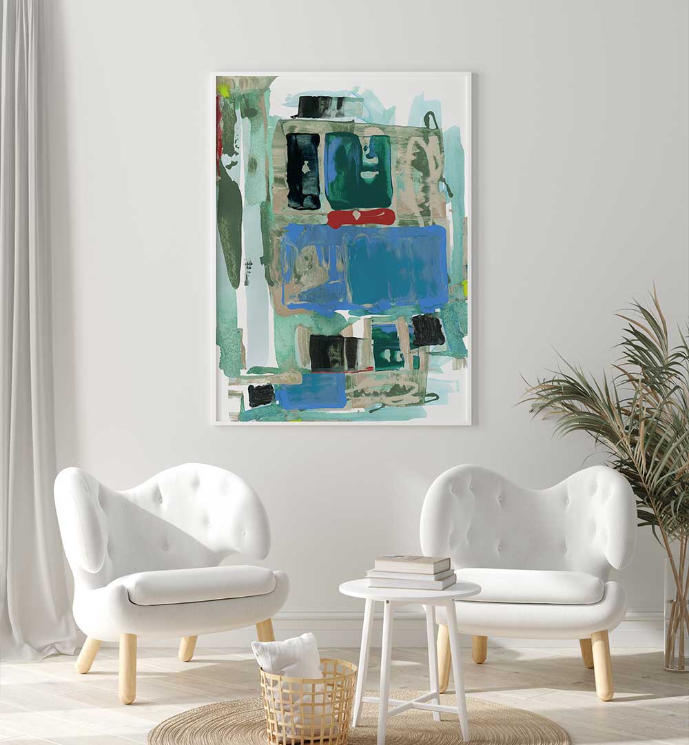 Vibrant SPEED TEST III, ABSTRACT PAINTINGS artwork enhances modern decor, adding creativity to any space.