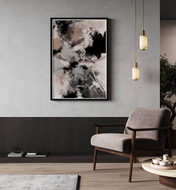 SPLASH STORM, ABSTRACT PAINTINGS enhance modern interiors with vibrant colors and unique textures, creating stunning art spaces.