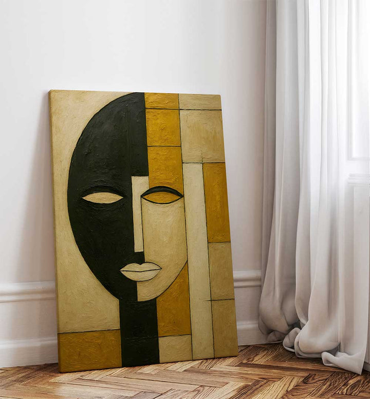 SPLIT MASK , EXPRESSIONISM PAINTINGS