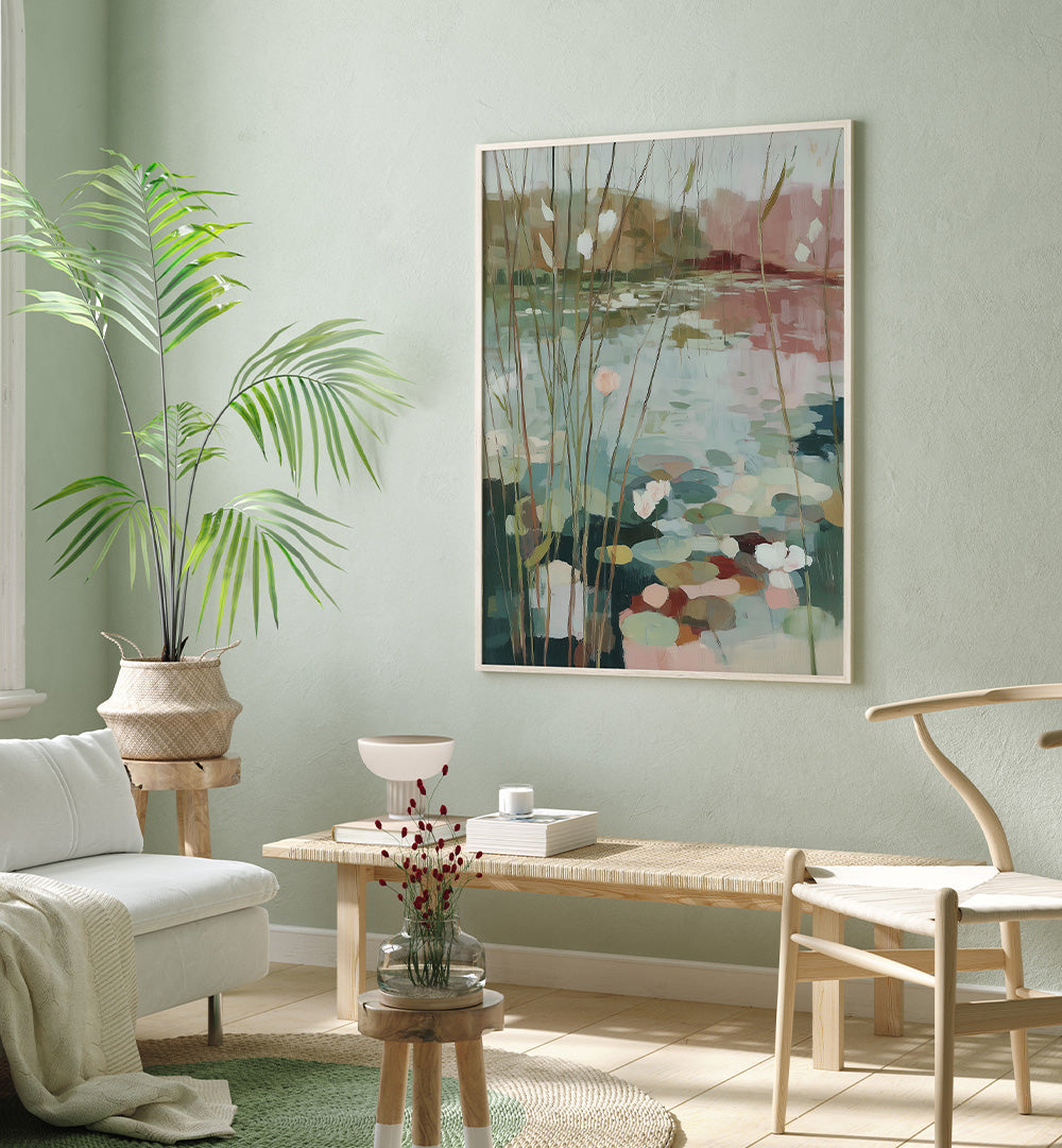 SPRING POND WITH WATER LILIES