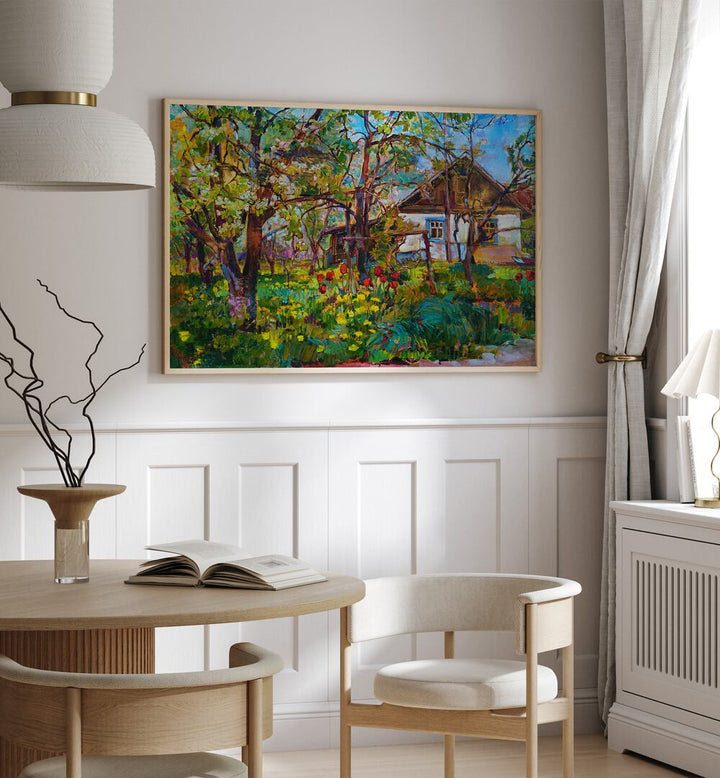 SPRING GARDEN , LANDSCAPE PAINTINGS