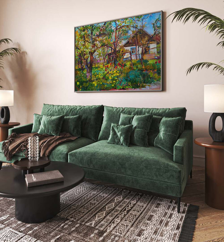 SPRING GARDEN , LANDSCAPE PAINTINGS