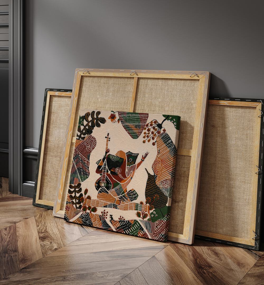 TRIPTYCH - DIVINE MELODY , HANDMADE ARTWORKS