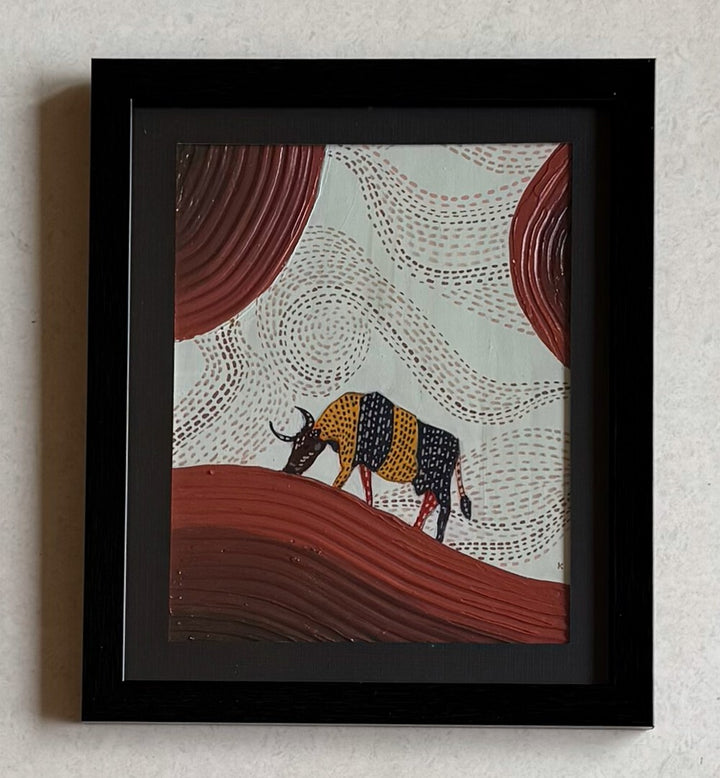 TRIPTYCH - RED MEADOWS , HANDMADE ARTWORKS