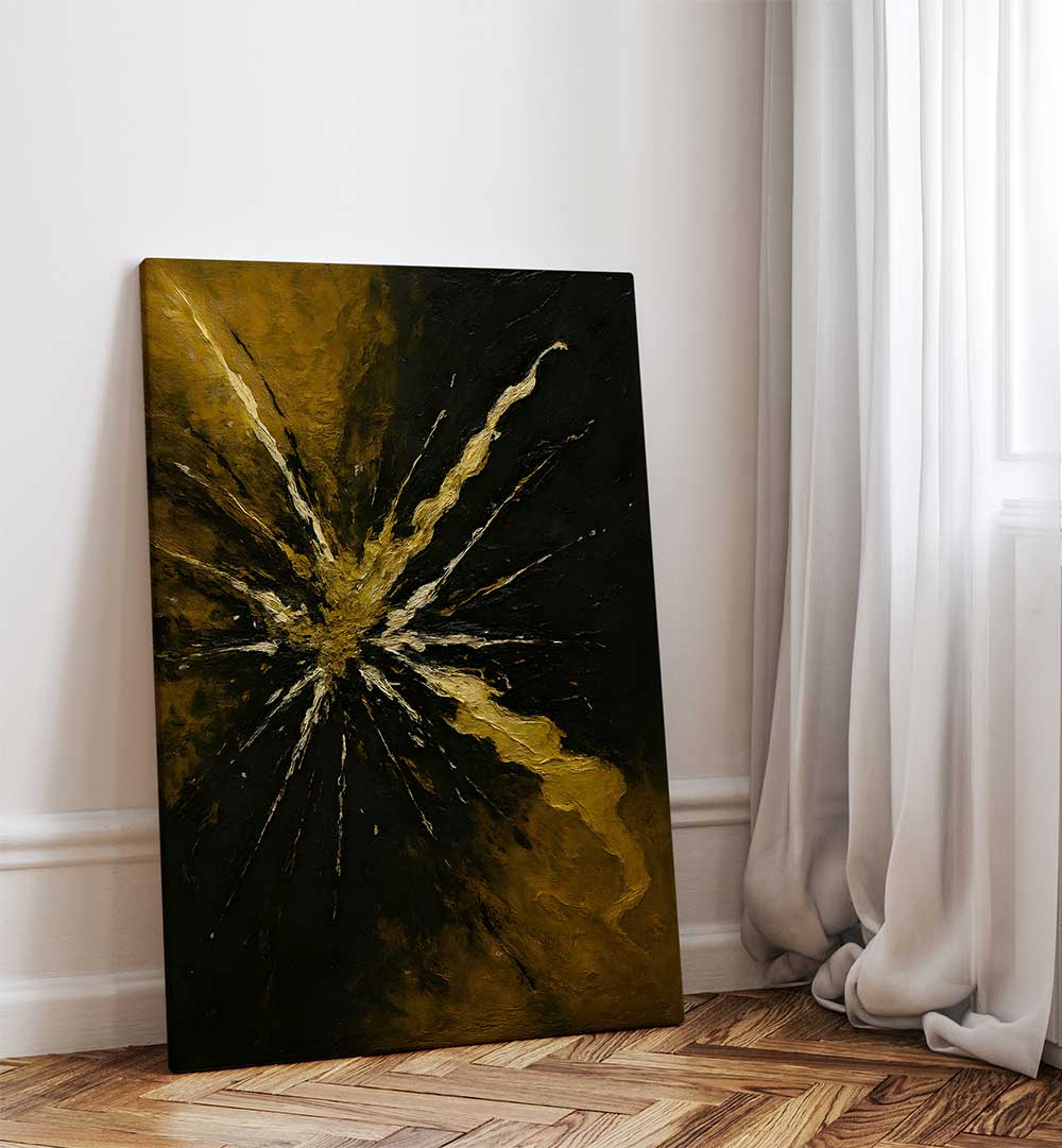 STARBURST IN THE DARK , EXPRESSIONISM PAINTINGS