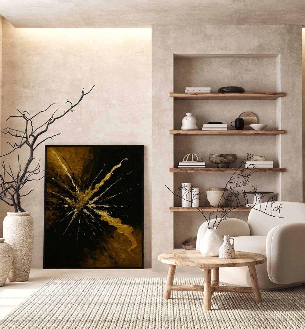 STARBURST IN THE DARK , EXPRESSIONISM PAINTINGS